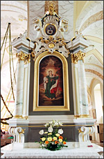 Šv. Šv. Agotos kankinės altorius. Fotografija Rimvydo Sprindžio